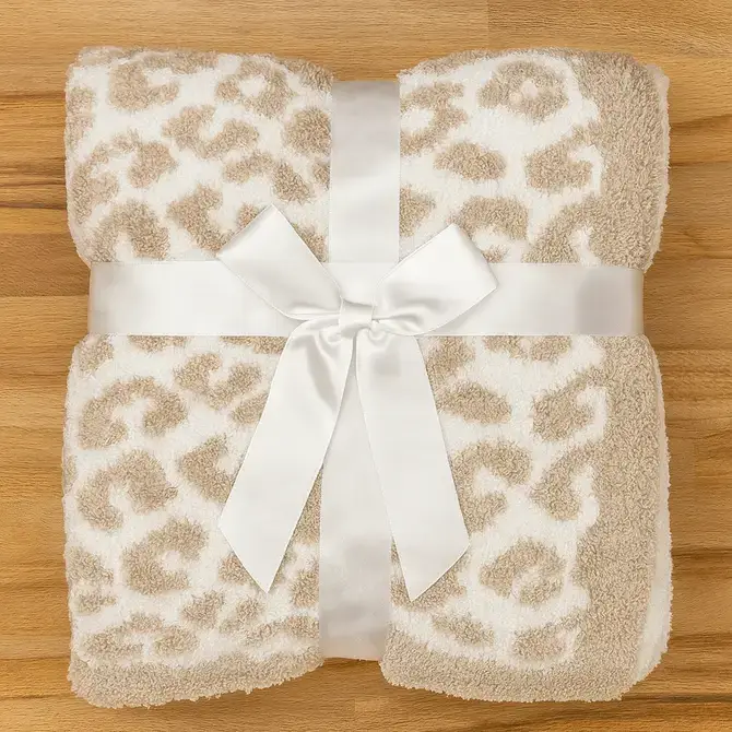 Fennco Styles – Engroshandel Tæppe – Leopardmønster ultrablødt 50x60 tommer tæppe2