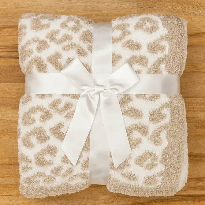 Fennco Styles - Vente Plaids - Plaid ultra doux 50x60 pouces à motif léopard2