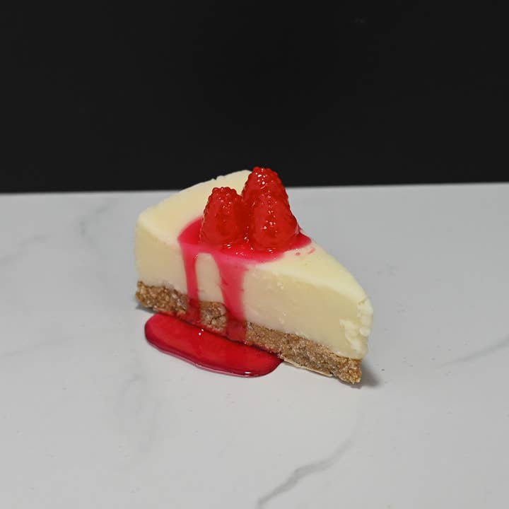 Fake Raspberry Cheesecake Slice for wholesale by Just Dough It! Fake Foods