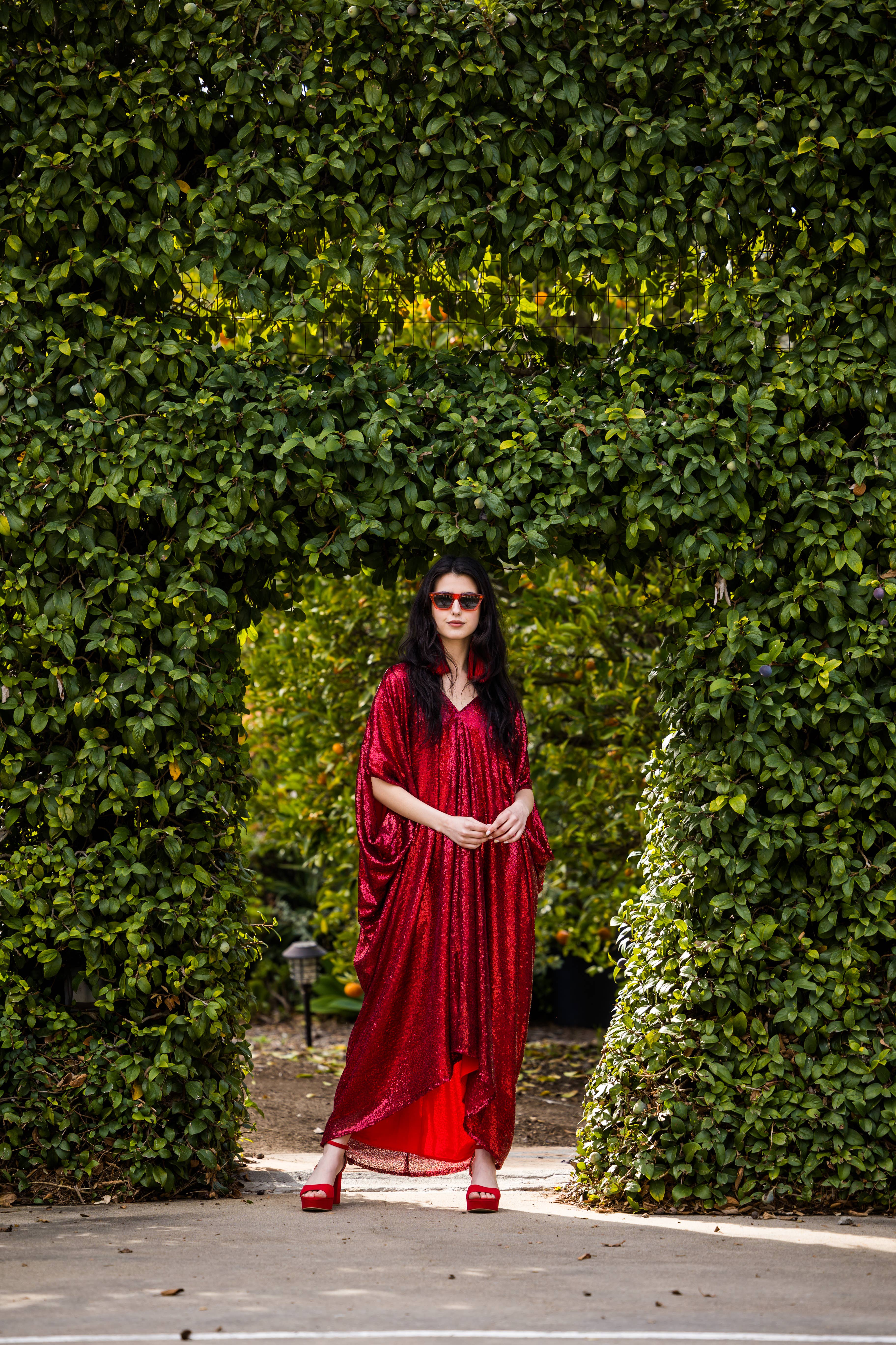 Jennafer Grace - Wholesale Kaftan - Women's - Ruby Sequin Caftan6