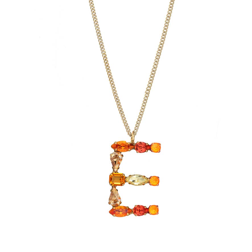 TOVA - Wholesale Pendant/Charm Necklace - Monograms in Neon Necklace30