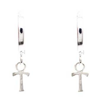 STERLING HUGGIE ER BOGSTAV T SØLV for engroshandel hos Fabienne