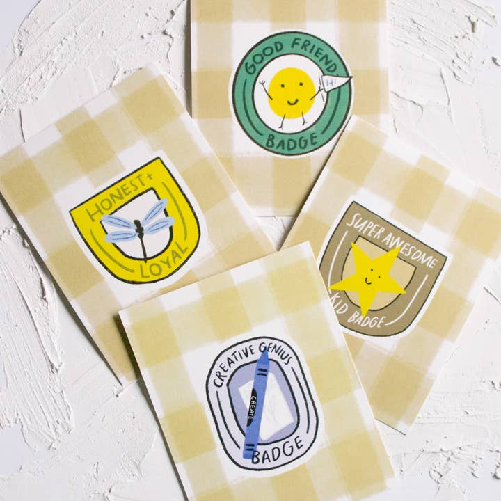 Set van vier Eerbewijzingskaarten voor wholesale door give with joy