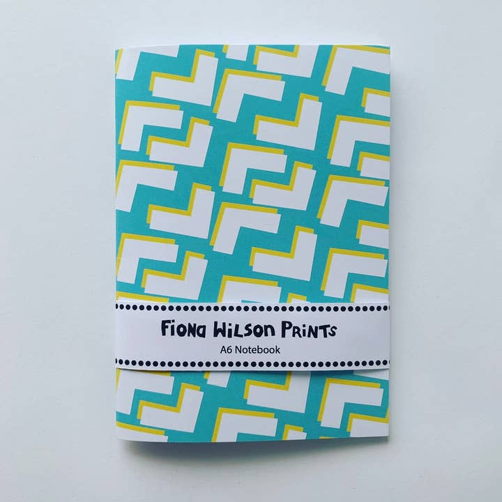 A6 Notebook Abstract Geo 1 for wholesale by Fiona Wilson Prints