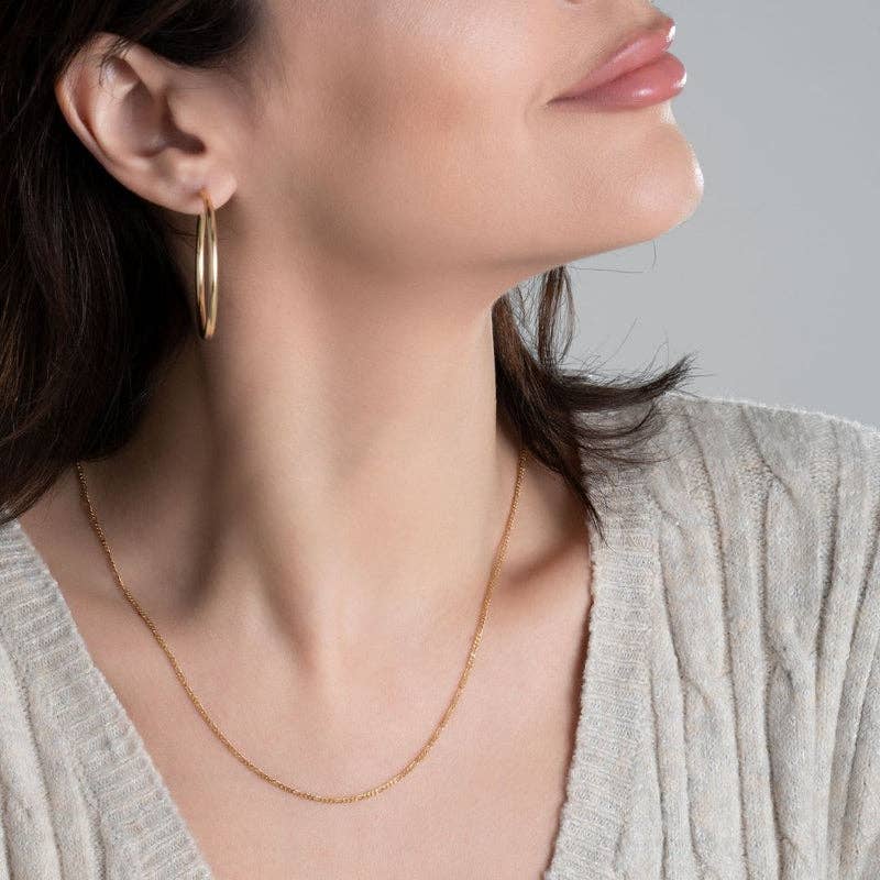 Vesa Jewels – wholesale Kedjehalsband – 18K guldpläterad 2mm Figaro kedja halsband1