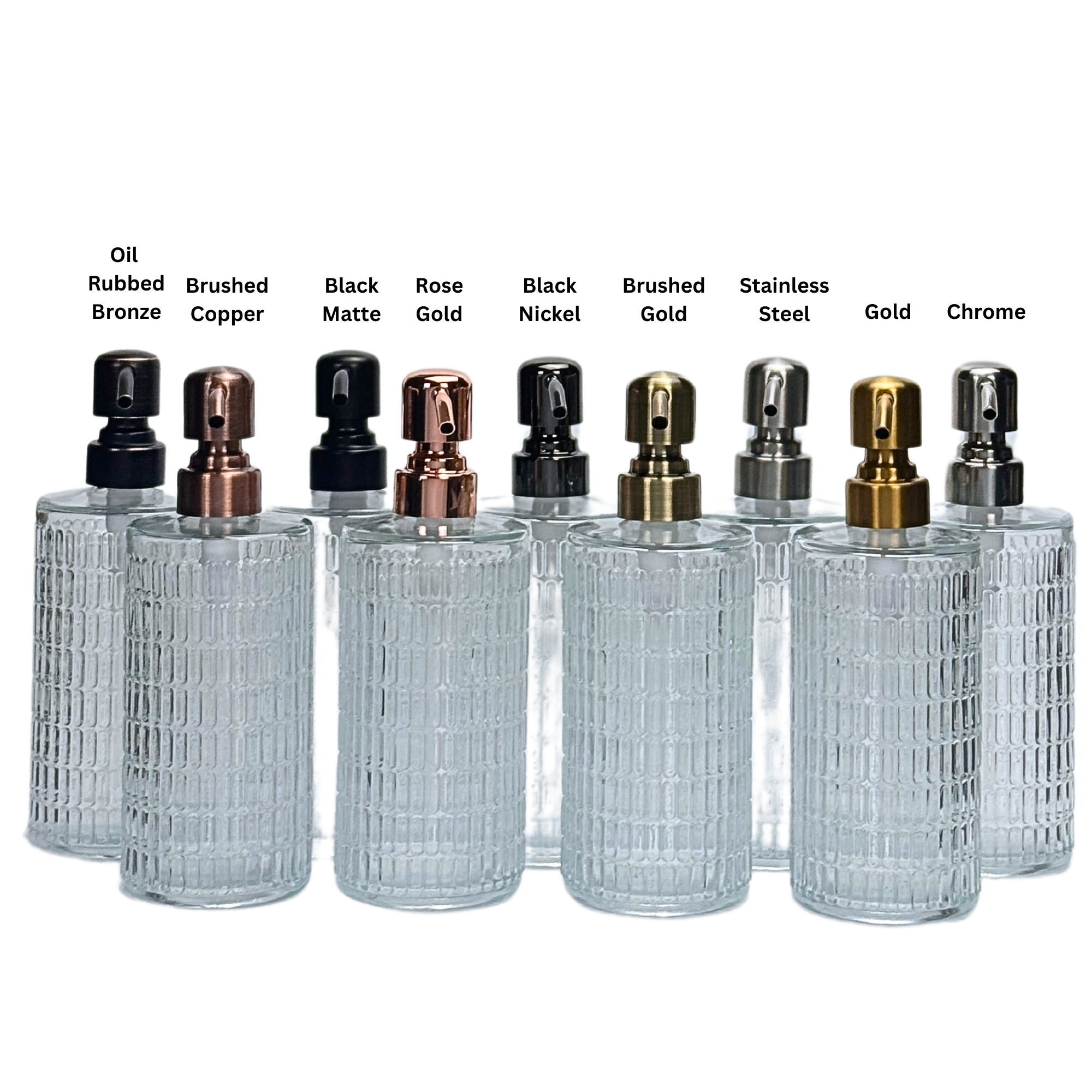 The Bottle Shoppe - Wholesale Soap Dispenser - 17oz Retro Glass Soap Dispenser bottles with metal pumps1