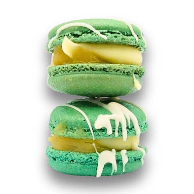 Macarons Key Lime (35), Handmade Gluten-Free for wholesale by PHIVI BOX