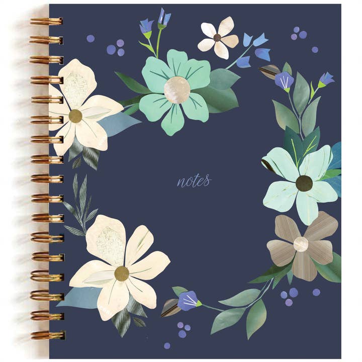 "Floral Journal – Notes"– Elegant & Inspiring Lined Notebook for wholesale by Lilybart LLC