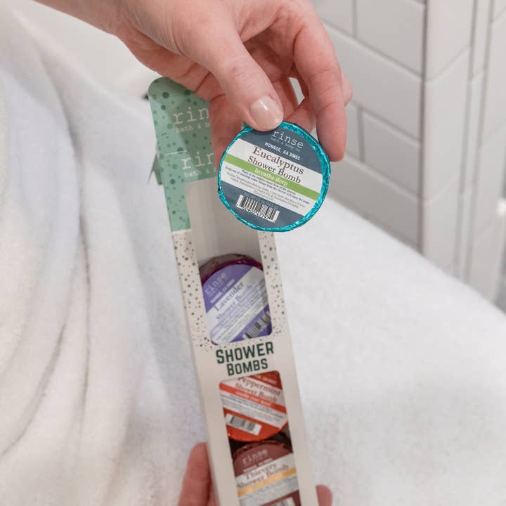 Rinse Bath Body Inc - Wholesale Shower Steamer/Bomb - Shower Bomb Set | 4 Pack Aromatherapy | Gift Ready1