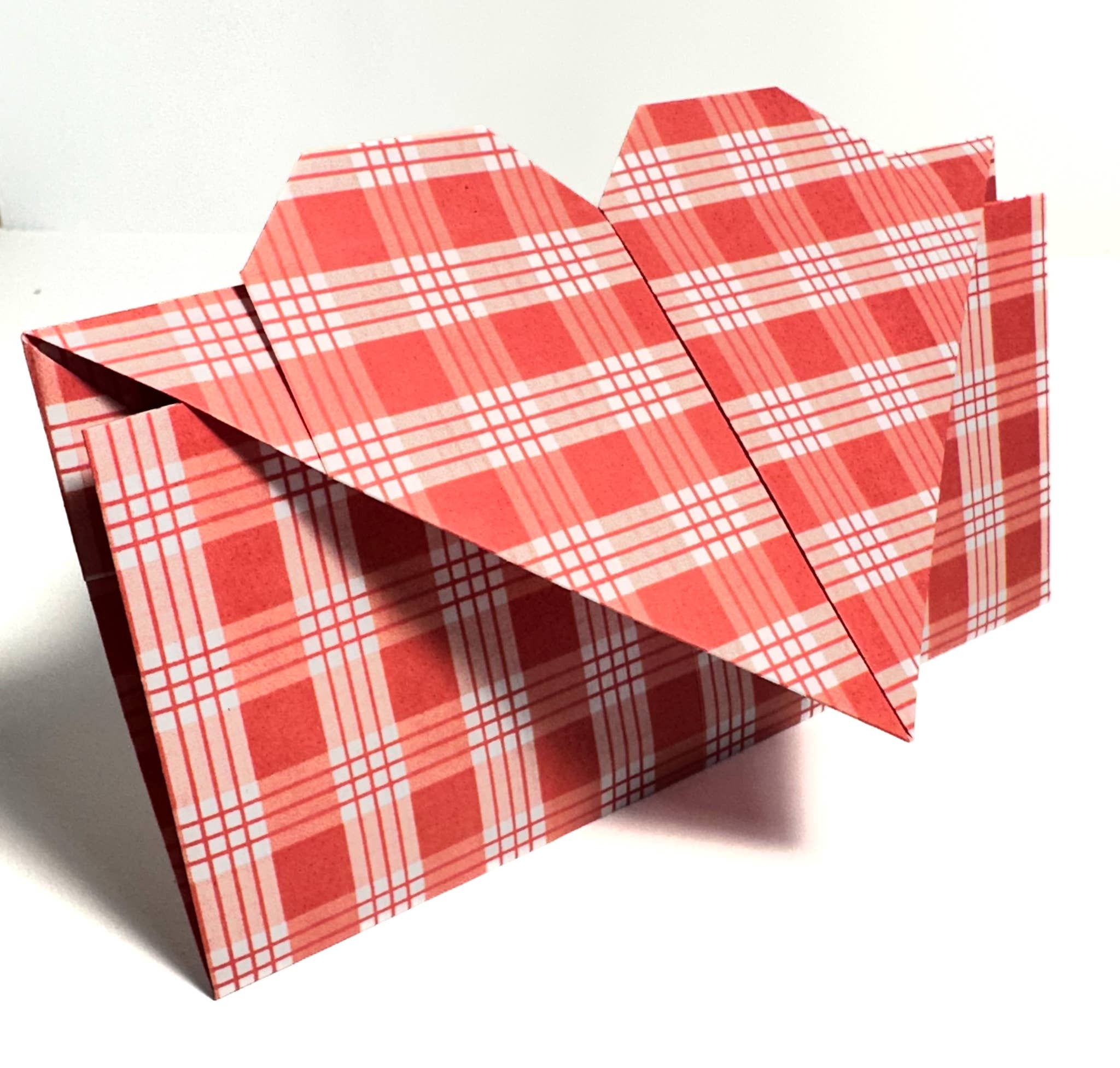 Handmade Aloha Kauai - Wholesale Envelopes - Handmade Origami Heart Envelope - Palaka Print0