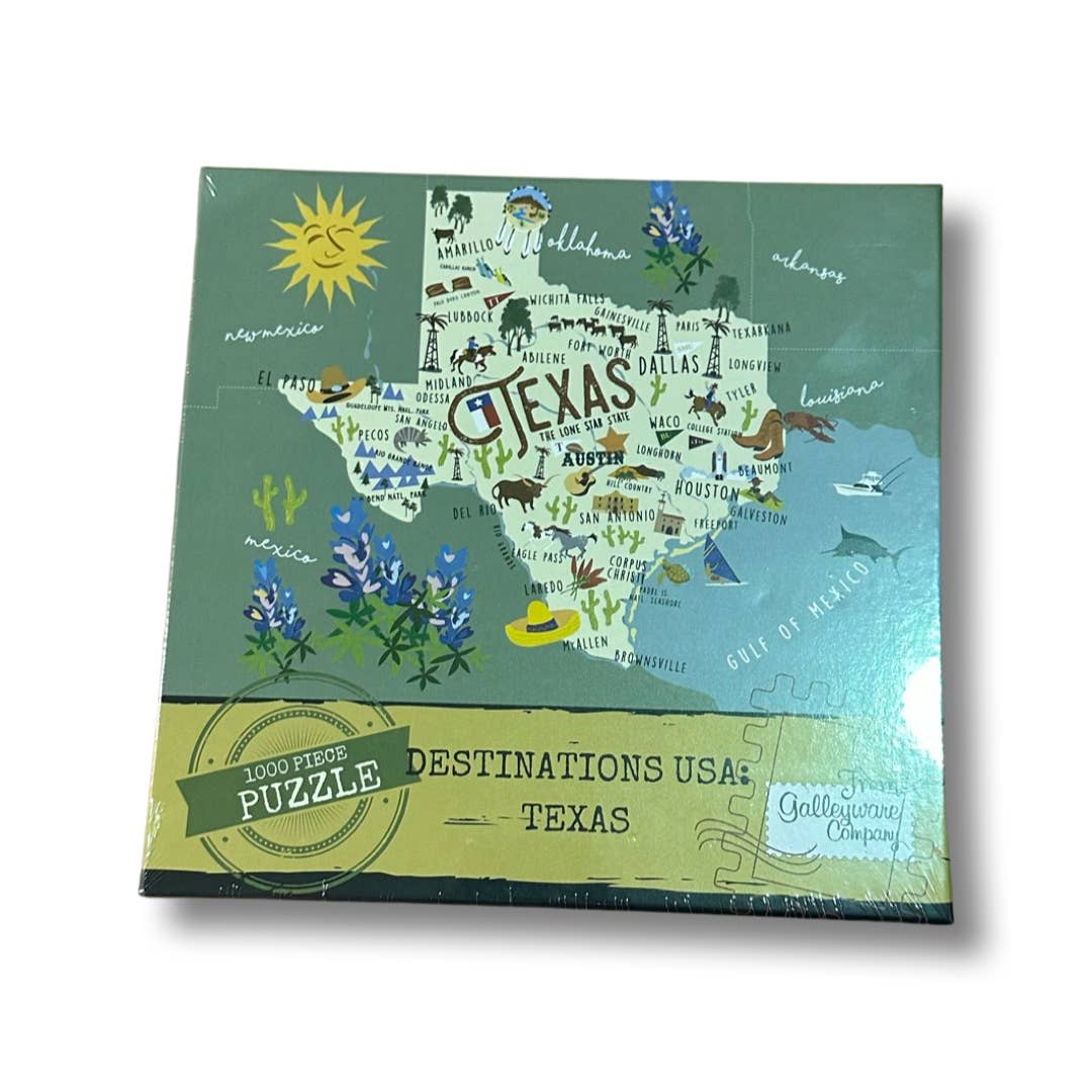 Galleyware - Wholesale Puzzle - Adult - Texas 1000 Piece Jigsaw Puzzle
