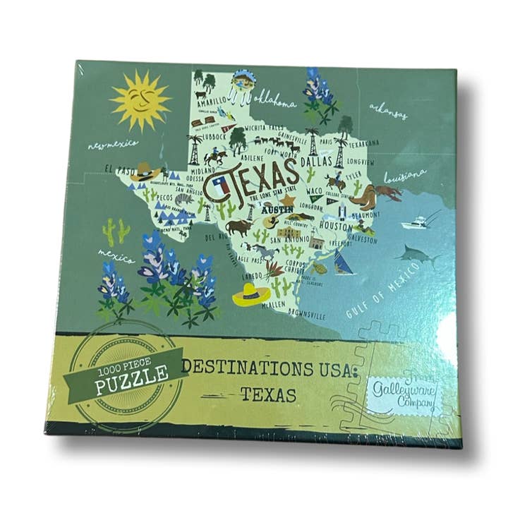 Galleyware - Wholesale Puzzle - Adult - Texas 1000 Piece Jigsaw Puzzle0