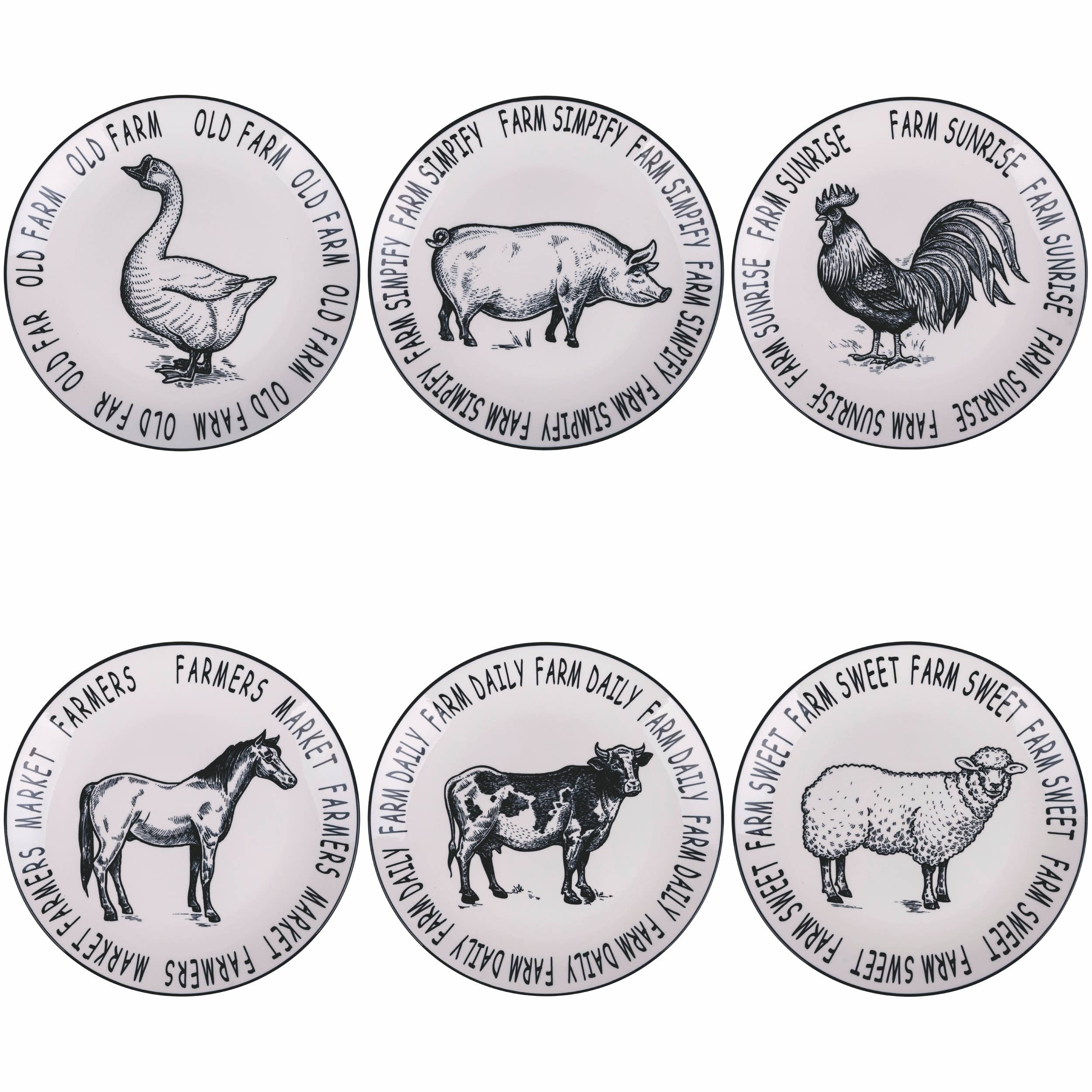 VdE Tivoli 1996 - Wholesale Dinner Plate - FARM FLAT PLATE 6 PCS0