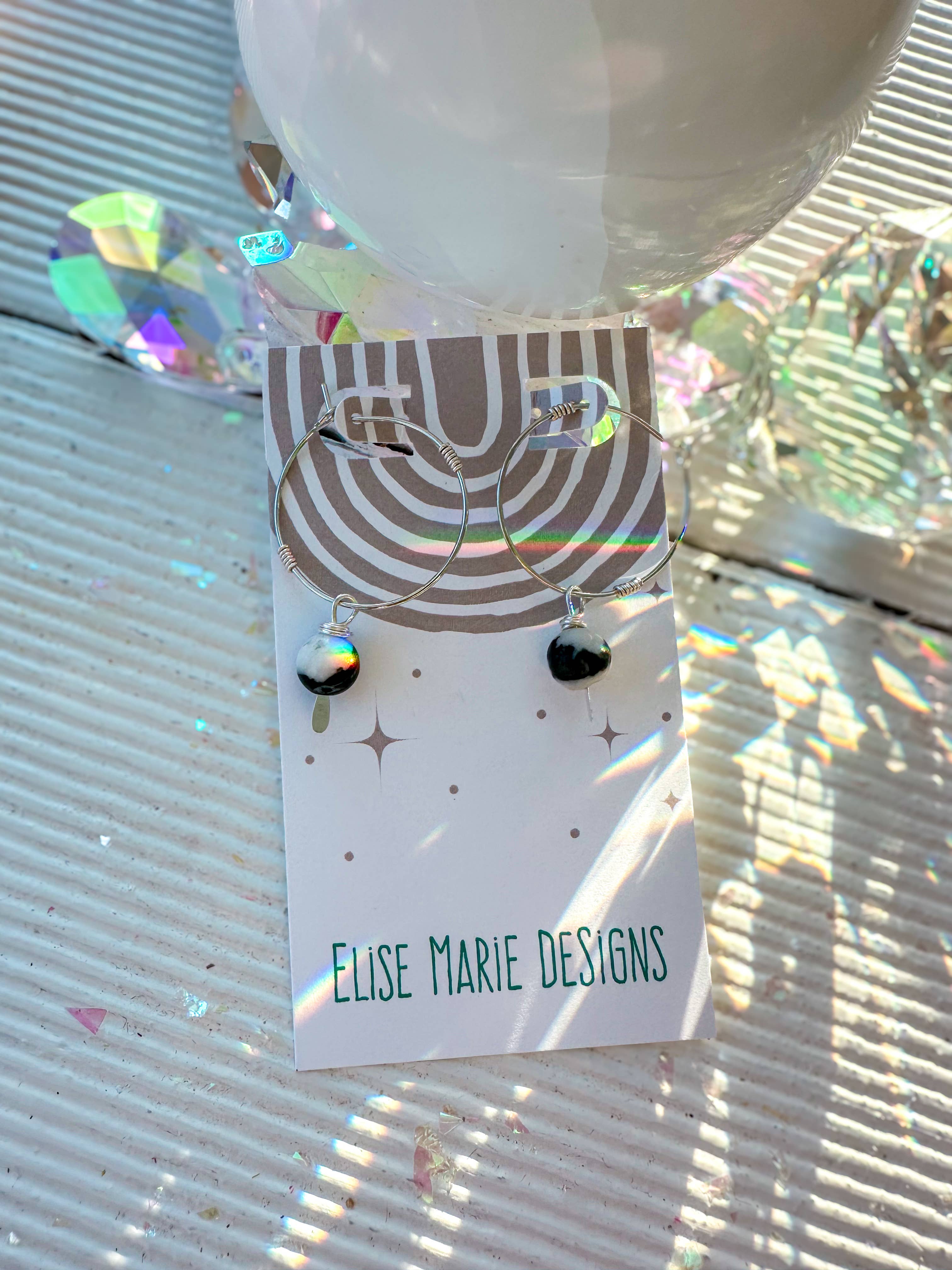 Elise Marie DeSigns - Wholesale Hangende/ronde oorbellen - Horizon Hoepeloorbel | Vibrerende Sieraden | Spiritueel