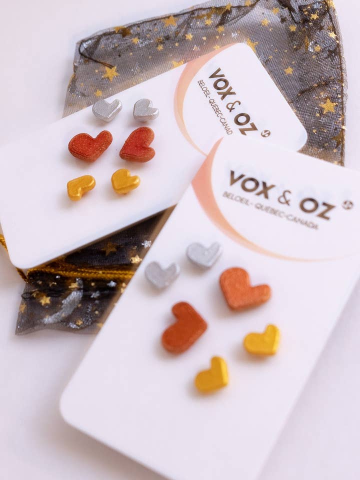 Ensemble Cadeau – Trio de Boucles d’Oreilles “Zamour” for wholesale by Vox & Oz
