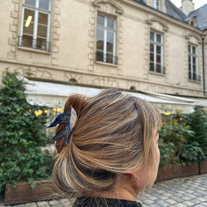 Solar Eclipse - Venta al por mayor Horquilla para el pelo - Mujer - Pinza para el cabello en forma de golondrina pintada a mano | Ecológica4