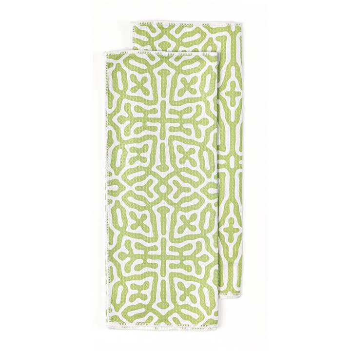 Microfiber Kitchen Dish Towels 2pk - Geo Print for wholesale by Elyn