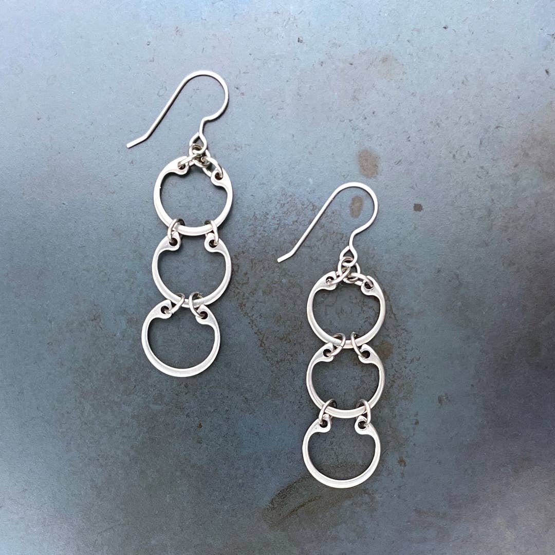 Tripled Baseline Oorbellen voor wholesale door Wraptillion