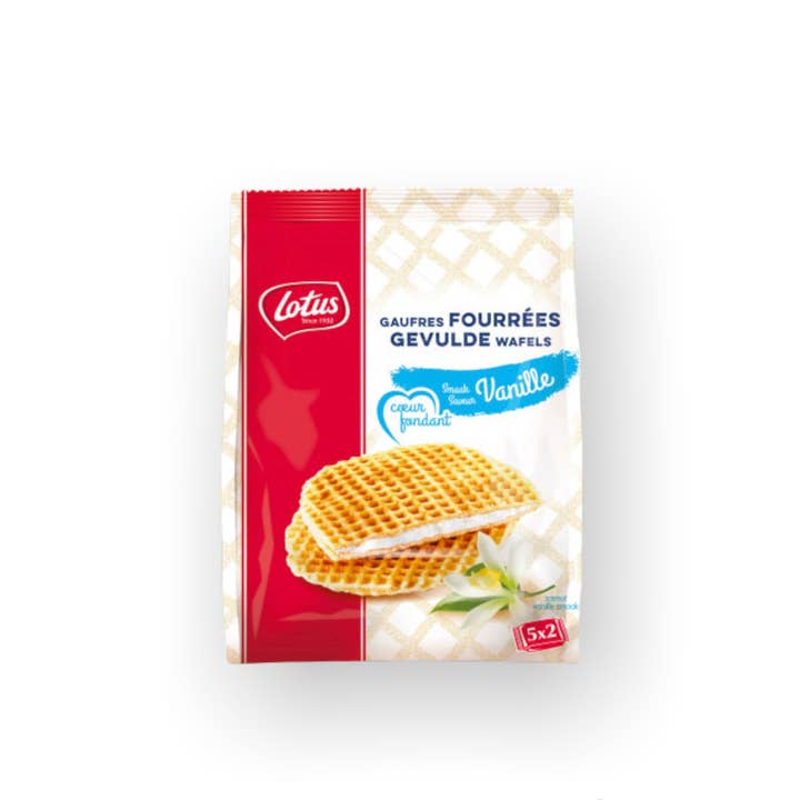 Ma Box Française - Wholesale Cookie - Lotus Waffles Fondant Heart Vanilla - Gaufres fourrées