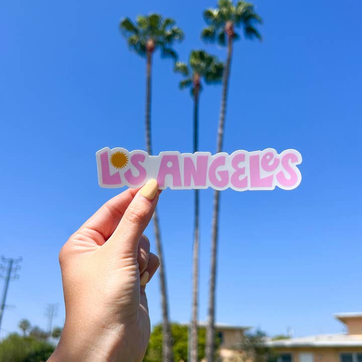 Nixie - Wholesale Phone & Laptop Stickers - Los Angeles Funky Bubble Letter Sticker5