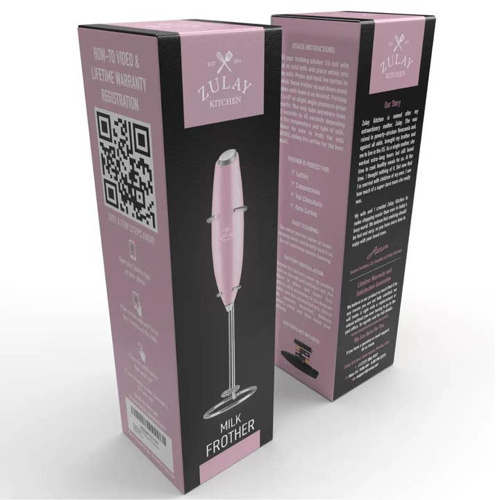 Zulay Kitchen - Wholesale Kitchen Tool/Gadget - Powerful Handheld Milk Frother12