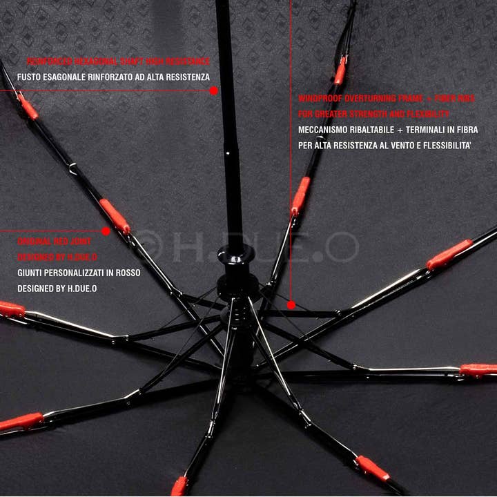 H.DUE.O - Wholesale Umbrella - Unisex - H.DUE.O BRERA Windproof Automatic Umbrella8