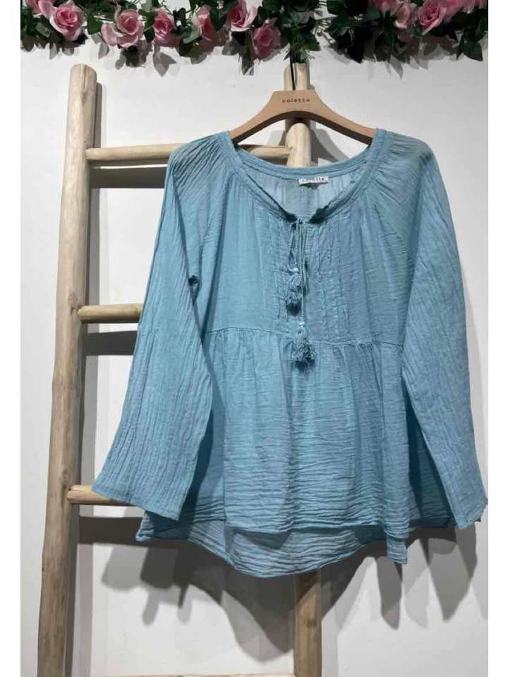 LINEN & COTTON HOUSE - Wholesale Blouse - Women's - 10074 SPRINT SUMMER CLOTHING COTTON BLOUSE7