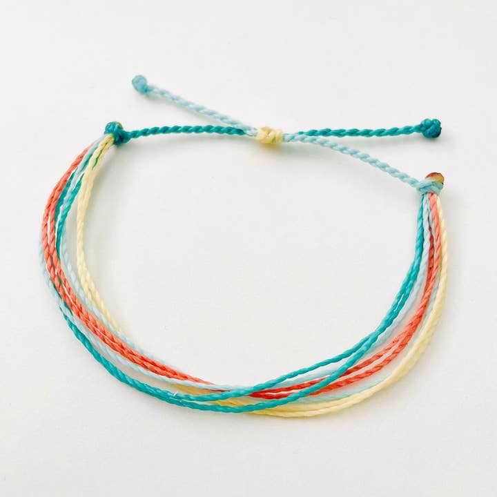 Colorful Adjustable String Bracelet Surfer-Style - Sunny Day for wholesale by Caitlyn Clare Flair