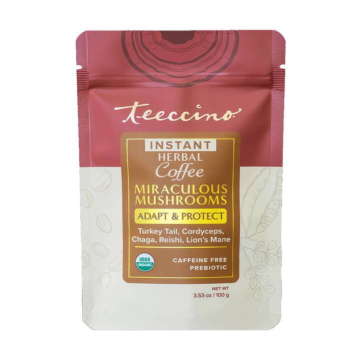 Instant Miraculous Mushrooms® Adapt & Protect Herbal Coffee for wholesale by Teeccino