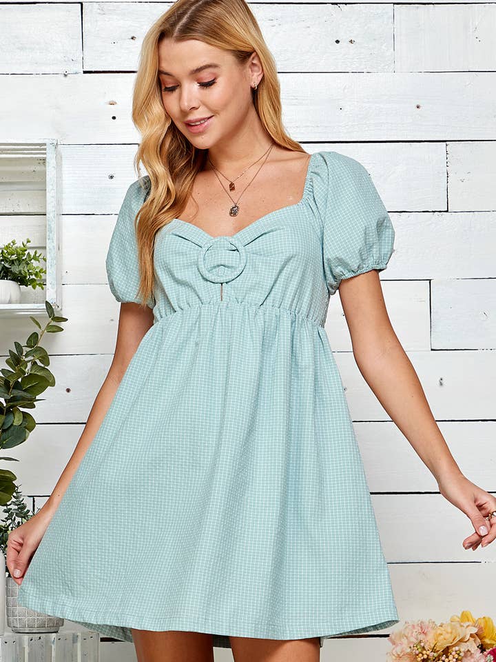 Sweetbay Gingham Miniklänning för wholesale av Sweet Lemon