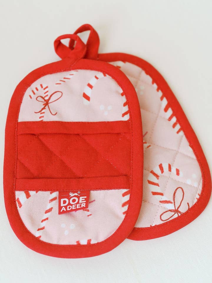 Candy Cane Mini Mitt Set | Holiday, Christmas for wholesale by Doe A Deer