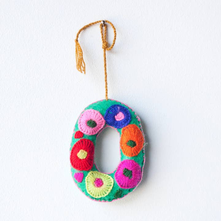 Jitana - Wholesale Ornament - Embroidered Felt Letter15