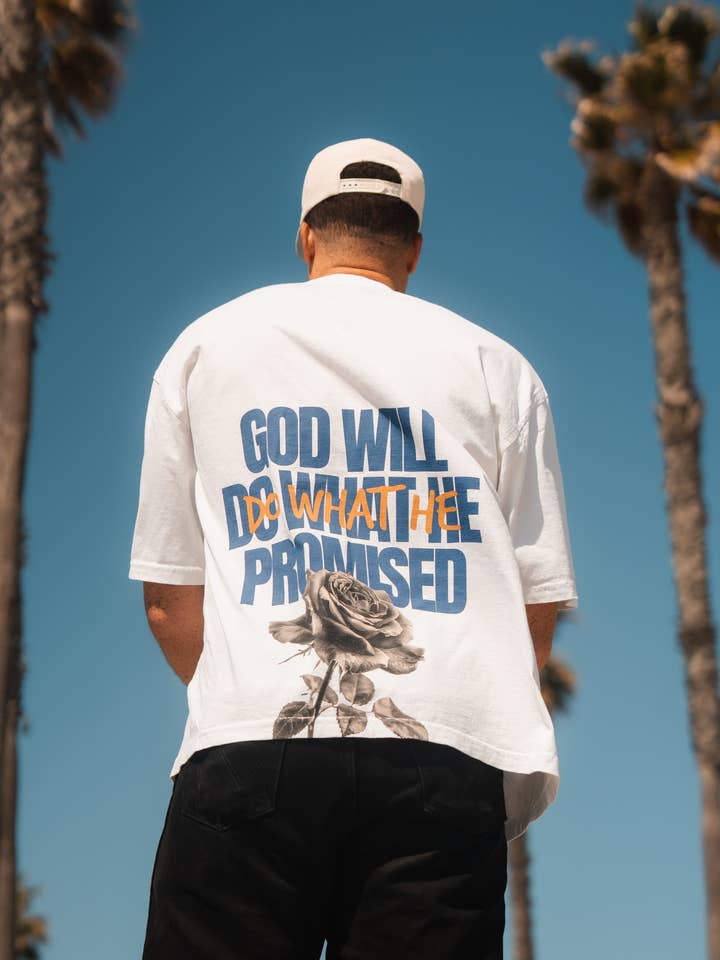 In God We Must - Wholesale Screen Printed T-Shirt - Men's - 'His Promises' Tee