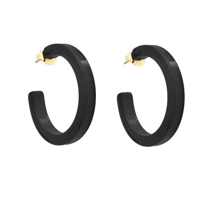 ZENZII Jewelry – Großhandel Hoops – Mittelgroßer offener Creolring aus Kunstharz18