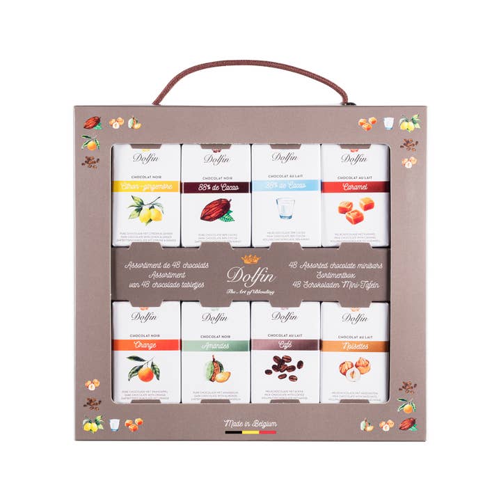 Coffret De 48 Mini Tablettes 10g "Travel Box" pour la vente par Dolfin