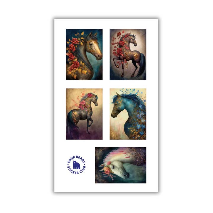 Fancy Fillies pour la vente par Four Bears Sticker Club