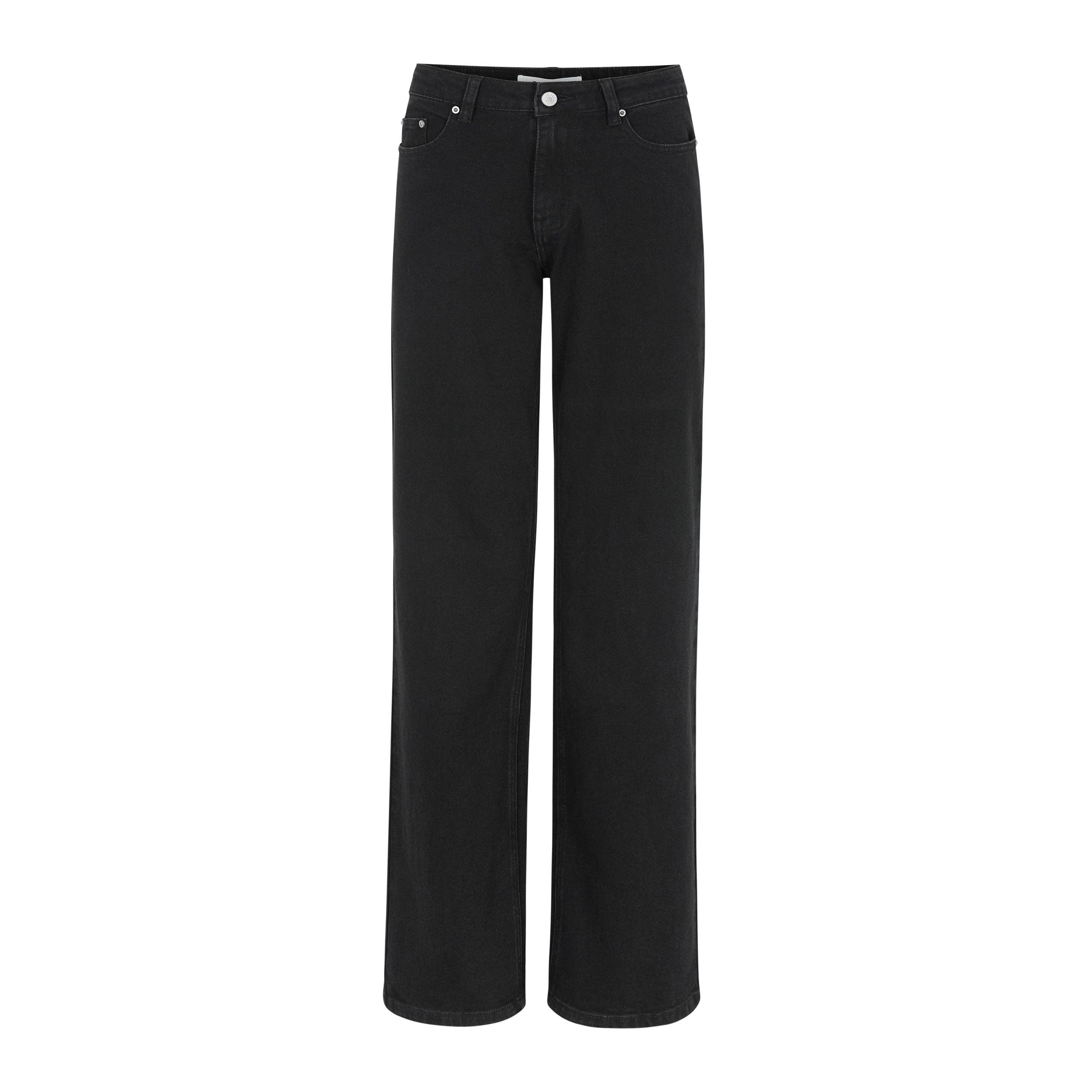 Soft Rebels - Wholesale Jeans - Women's - SRWilla Midwaist Wide Jeans - Black3