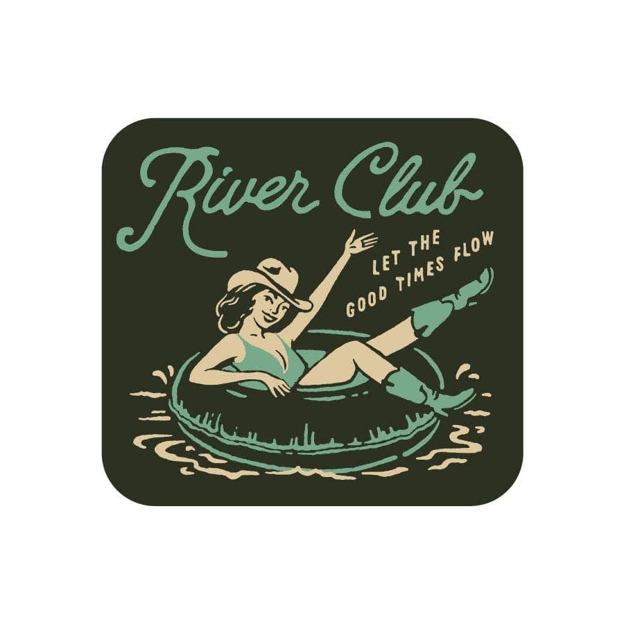 River Road Clothing Company – wholesale Sticker – River Club Sticker0