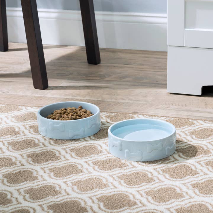 Park Life Designs - Wholesale Pet Bowl - Cat/Dog - Manor Blue Pet Bowl