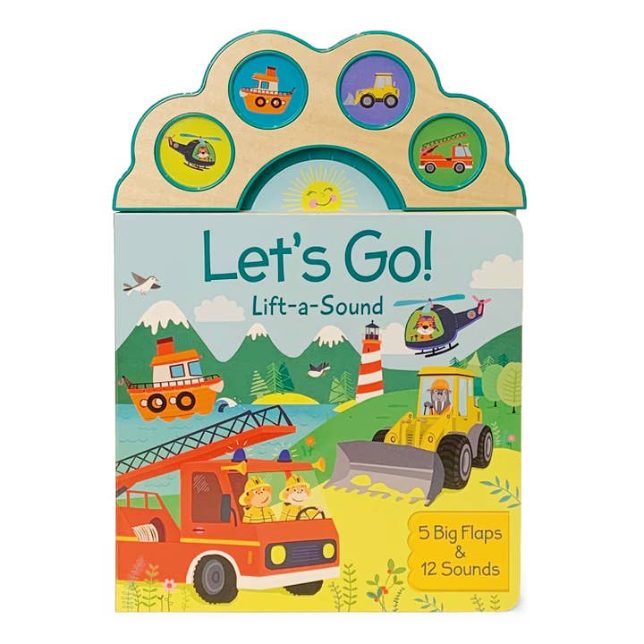 Let's Go! Interactive Vehicle Flap and Sound Book for wholesale by Cottage Door Press