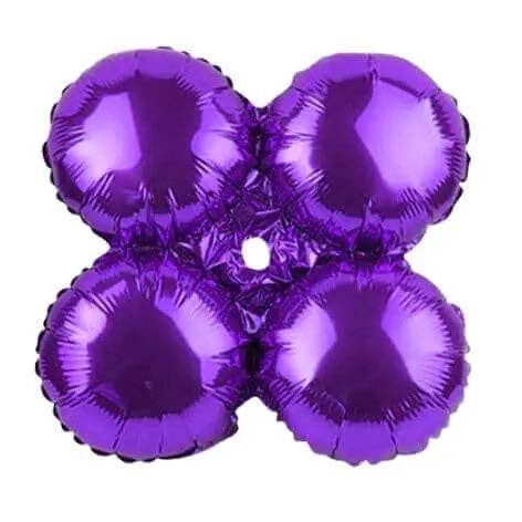 Party Expo, LLC - Vente Ballon - Ballon Mylar Quad violet de 17 pouces0