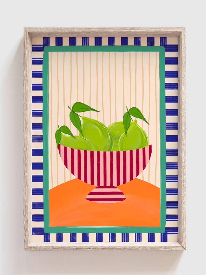 When Life Gives you Limes Print | Kitchens | Fruit for wholesale by Neesh Home
