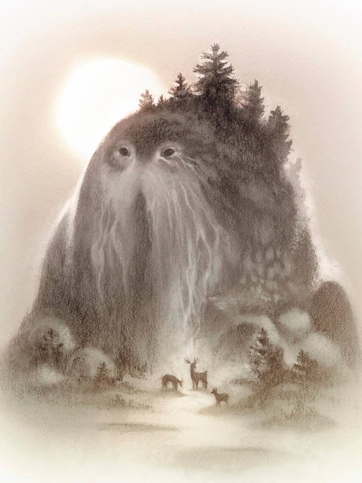 Mini-impression - La vieille colline pour la vente par Cory Godbey