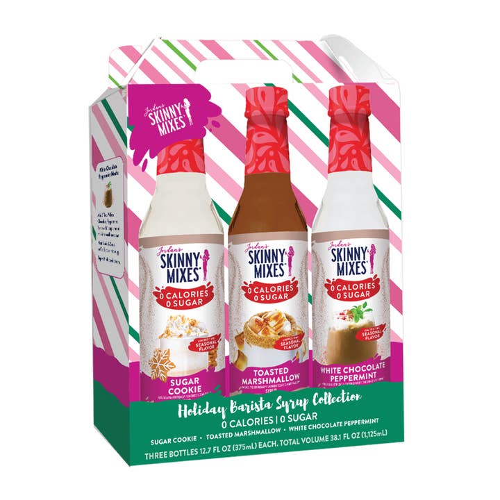 Holiday Barista Syrup Trio - Sugar Free Gift Set for wholesale by Jordan's Skinny Mixes