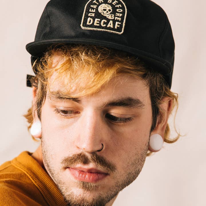 Pyknic - Wholesale Flat Brim Cap - Unisex - Death Before Decaf Hat3