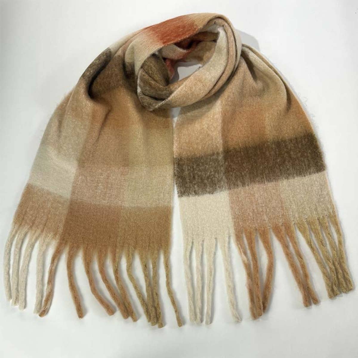 NINEXIS - Wholesale Scarf - Women's - CWASC1578_WINTER PLAID THICKENED WARM SCARF SHAWL12