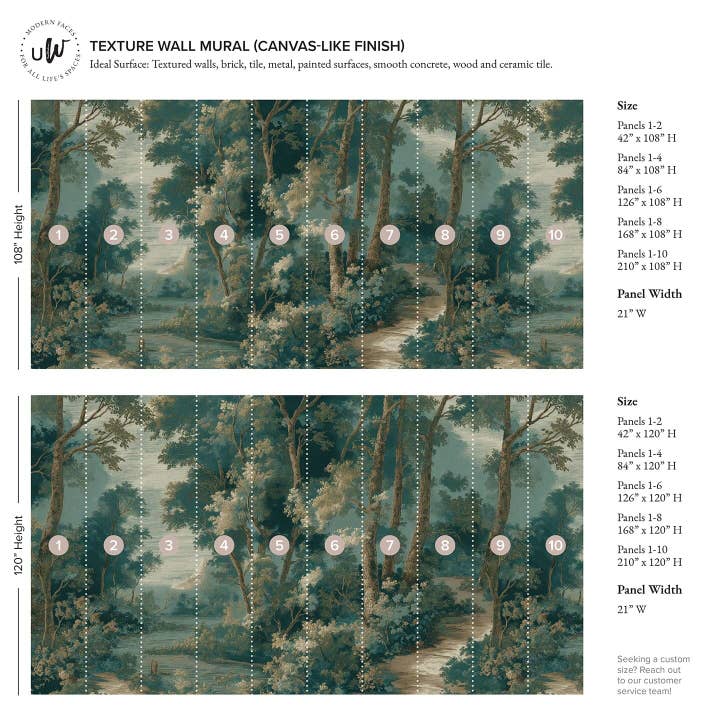 Green Tapestry Wall Mural for wholesale on Faire