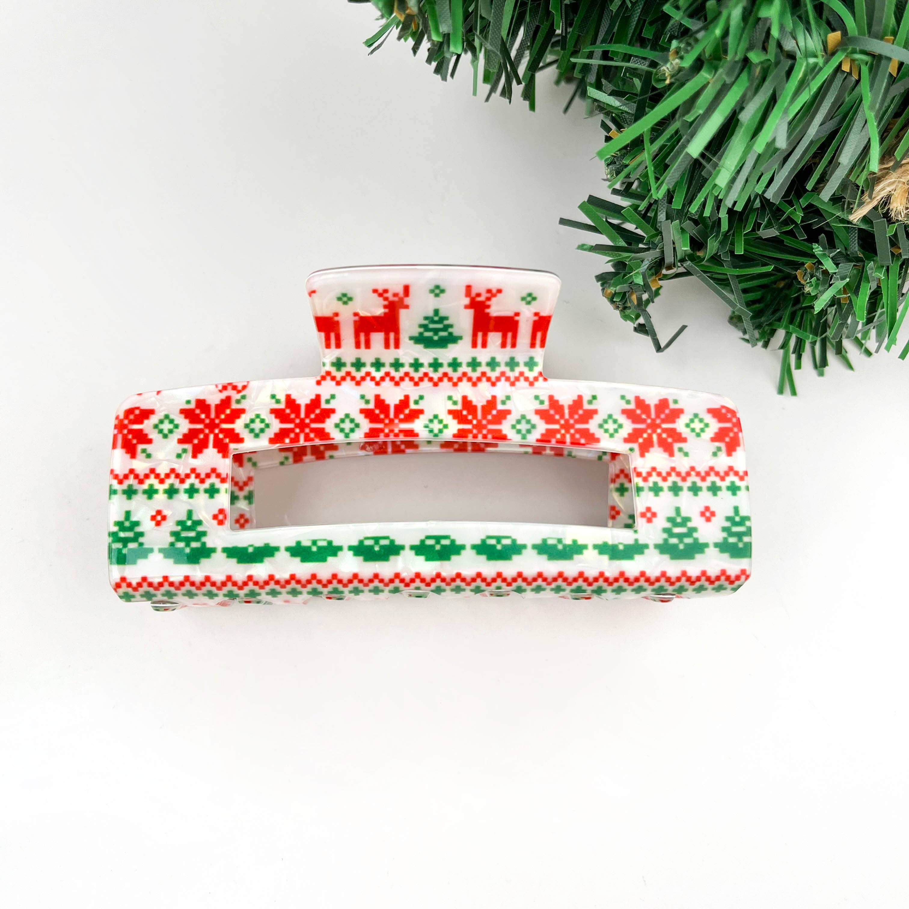 TheDivaSoap - Wholesale Hair Clip - Women's - Christmas Series Rectangular Hair Claw Clips2