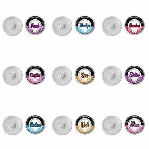 Memorial Snaps for Snap Jewelry for wholesale by Say It in A Snap Jewelry