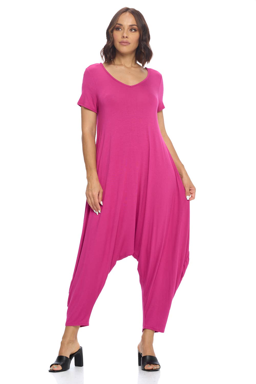 Allium - Wholesale Jumpsuit - Women's - Solid Harem Jumpsuit5
